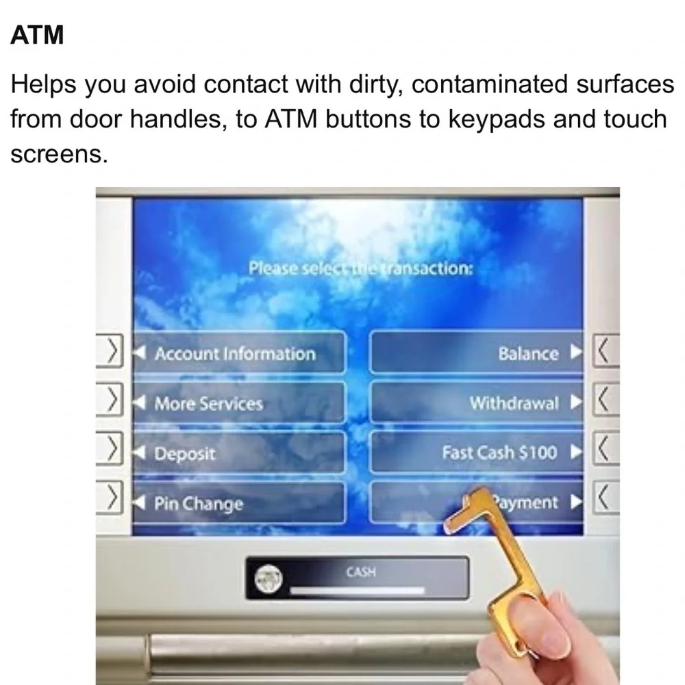 5 for $25! Keychain - Brass Door Handle Opener Pull!